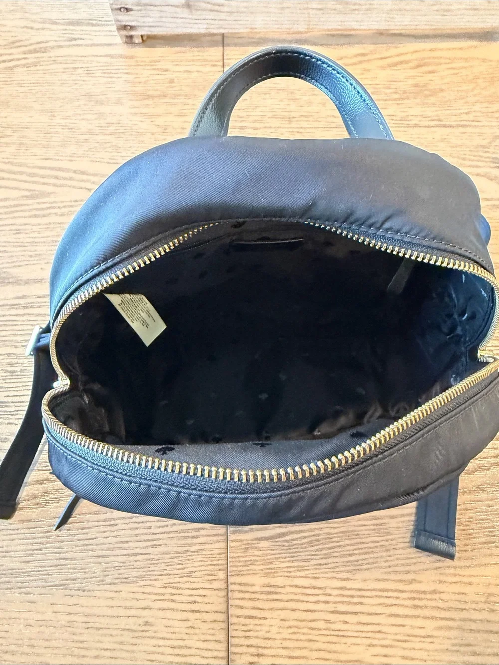 Kate Spade New York Black Nylon Mini Backpack